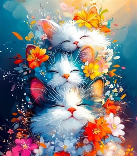 Puzzle 200 Teile Tier Katze Blume, 200 Teile Challenge Puzzle für Erwachsene, Spaß puzzlespiel Premium Quality Klassisches Puzzles Puzzle 200 Teile Tier Katze Blume, 200 Teile Challenge Puzzle für Erwachsene, Spaß puzzlespiel Premium Quality Klassisches Puzzles von Muaor