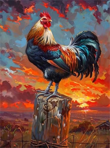 Puzzle 200 Teile für Erwachsene Dusk Sunset Hühnchen, Unmöglich Schwer Schwierig Herausfordernd Puzzles, Geschicklichkeitsspiel für die ganze Familie von Muaor