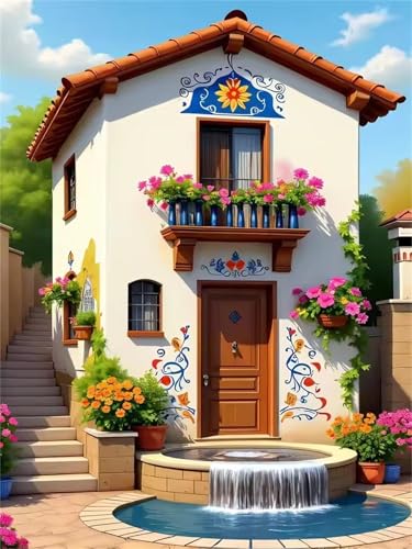Puzzle 200 Teile für Erwachsene Resort Village Brunnen, Unmöglich Schwer Schwierig Herausfordernd Puzzles, Geschicklichkeitsspiel für die ganze Familie Puzzle 200 Teile für Erwachsene Resort Village Brunnen, Unmöglich Schwer Schwierig Herausfordernd Puzzles, Geschicklichkeitsspiel für die ganze Familie von Muaor