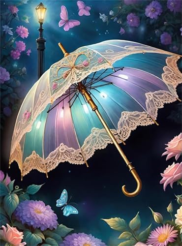 Puzzle 200 Teile für Erwachsene Spitze Regenschirm Blume, Unmöglich Schwer Schwierig Herausfordernd Puzzles, Geschicklichkeitsspiel für die ganze Familie von Muaor