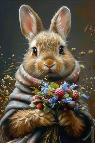 Puzzle 2000 Teile Beeren-Kaninchen, 2000 Teile Challenge Puzzle für Erwachsene, Spaß puzzlespiel Premium Quality Klassisches Puzzles von Muaor