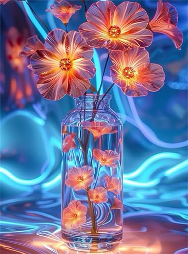Puzzle 2000 Teile Blumenvase, 2000 Teile Challenge Puzzle für Erwachsene, Spaß puzzlespiel Premium Quality Klassisches Puzzles von Muaor