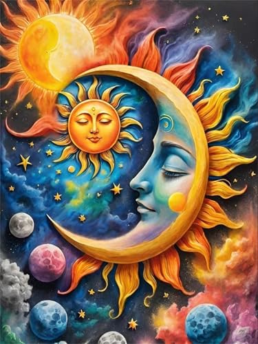 Puzzle 2000 Teile Sonne Mond Sterne, 2000 Teile Challenge Puzzle für Erwachsene, Spaß puzzlespiel Premium Quality Klassisches Puzzles Puzzle 2000 Teile Sonne Mond Sterne, 2000 Teile Challenge Puzzle für Erwachsene, Spaß puzzlespiel Premium Quality Klassisches Puzzles von Muaor