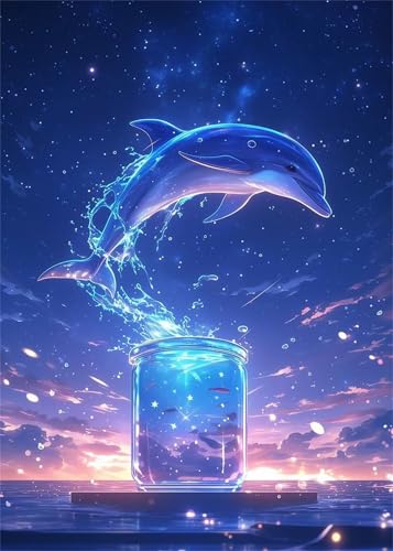 Puzzle 2000 Teile für Erwachsene Anime Delfin Himmel, Unmöglich Schwer Schwierig Herausfordernd Puzzles, Geschicklichkeitsspiel für die ganze Familie Puzzle 2000 Teile für Erwachsene Anime Delfin Himmel, Unmöglich Schwer Schwierig Herausfordernd Puzzles, Geschicklichkeitsspiel für die ganze Familie von Muaor