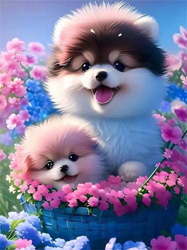 Puzzle 2000 Teile für Erwachsene Blumentopf Hund, Unmöglich Schwer Schwierig Herausfordernd Puzzles, Geschicklichkeitsspiel für die ganze Familie Puzzle 2000 Teile für Erwachsene Blumentopf Hund, Unmöglich Schwer Schwierig Herausfordernd Puzzles, Geschicklichkeitsspiel für die ganze Familie von Muaor