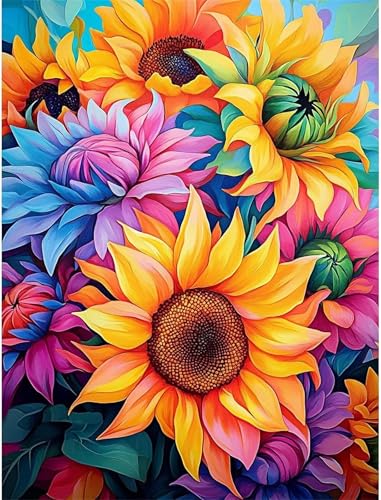 Puzzle 2000 Teile für Erwachsene Bunte Sonnenblumen, Unmöglich Schwer Schwierig Herausfordernd Puzzles, Geschicklichkeitsspiel für die ganze Familie Puzzle 2000 Teile für Erwachsene Bunte Sonnenblumen, Unmöglich Schwer Schwierig Herausfordernd Puzzles, Geschicklichkeitsspiel für die ganze Familie von Muaor