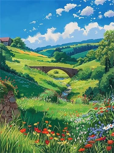 Puzzle 2000 Teile für Erwachsene Grasland Steinbrücke, Unmöglich Schwer Schwierig Herausfordernd Puzzles, Geschicklichkeitsspiel für die ganze Familie Puzzle 2000 Teile für Erwachsene Grasland Steinbrücke, Unmöglich Schwer Schwierig Herausfordernd Puzzles, Geschicklichkeitsspiel für die ganze Familie von Muaor