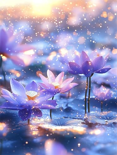 Puzzle 2000 Teile für Erwachsene Lila Regen Lotus, Unmöglich Schwer Schwierig Herausfordernd Puzzles, Geschicklichkeitsspiel für die ganze Familie Puzzle 2000 Teile für Erwachsene Lila Regen Lotus, Unmöglich Schwer Schwierig Herausfordernd Puzzles, Geschicklichkeitsspiel für die ganze Familie von Muaor
