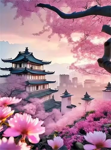 Puzzle 2000 Teile für Erwachsene Pink Plants Gebäude, Unmöglich Schwer Schwierig Herausfordernd Puzzles, Geschicklichkeitsspiel für die ganze Familie Puzzle 2000 Teile für Erwachsene Pink Plants Gebäude, Unmöglich Schwer Schwierig Herausfordernd Puzzles, Geschicklichkeitsspiel für die ganze Familie von Muaor