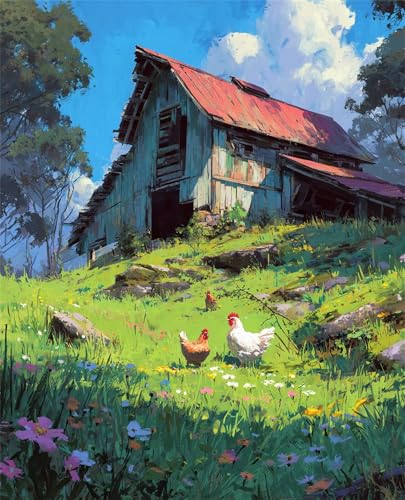 Puzzle 2000 Teile für Erwachsene Rasen Hühnerstall Blume, Unmöglich Schwer Schwierig Herausfordernd Puzzles, Geschicklichkeitsspiel für die ganze Familie Puzzle 2000 Teile für Erwachsene Rasen Hühnerstall Blume, Unmöglich Schwer Schwierig Herausfordernd Puzzles, Geschicklichkeitsspiel für die ganze Familie von Muaor