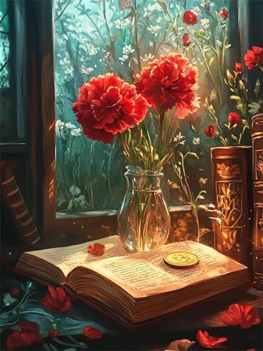 Puzzle 2000 Teile für Erwachsene Schreibtisch mit roter Blume, Unmöglich Schwer Schwierig Herausfordernd Puzzles, Geschicklichkeitsspiel für die ganze Familie Puzzle 2000 Teile für Erwachsene Schreibtisch mit roter Blume, Unmöglich Schwer Schwierig Herausfordernd Puzzles, Geschicklichkeitsspiel für die ganze Familie von Muaor