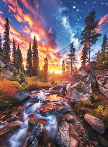 Puzzle 2000 Teile für Erwachsene Woods River Baum, Unmöglich Schwer Schwierig Herausfordernd Puzzles, Geschicklichkeitsspiel für die ganze Familie Puzzle 2000 Teile für Erwachsene Woods River Baum, Unmöglich Schwer Schwierig Herausfordernd Puzzles, Geschicklichkeitsspiel für die ganze Familie von Muaor