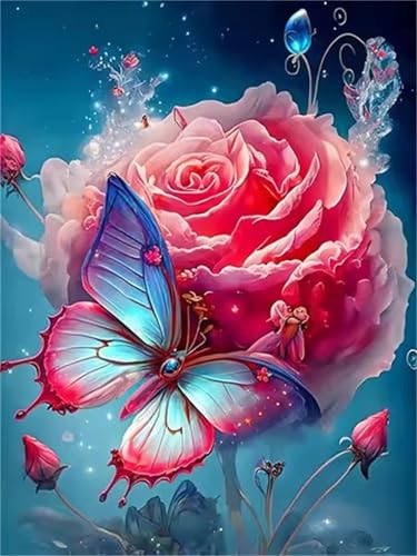 Puzzle 30 Teile für Erwachsene Rose Fantasy Schmetterling, Unmöglich Schwer Schwierig Herausfordernd Puzzles, Geschicklichkeitsspiel für die ganze Familie Puzzle 30 Teile für Erwachsene Rose Fantasy Schmetterling, Unmöglich Schwer Schwierig Herausfordernd Puzzles, Geschicklichkeitsspiel für die ganze Familie von Muaor