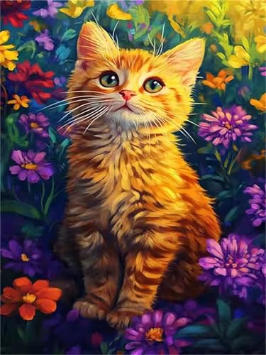 Puzzle 30 Teile für Erwachsene Wildblumen-Katze, Unmöglich Schwer Schwierig Herausfordernd Puzzles, Geschicklichkeitsspiel für die ganze Familie Puzzle 30 Teile für Erwachsene Wildblumen-Katze, Unmöglich Schwer Schwierig Herausfordernd Puzzles, Geschicklichkeitsspiel für die ganze Familie von Muaor