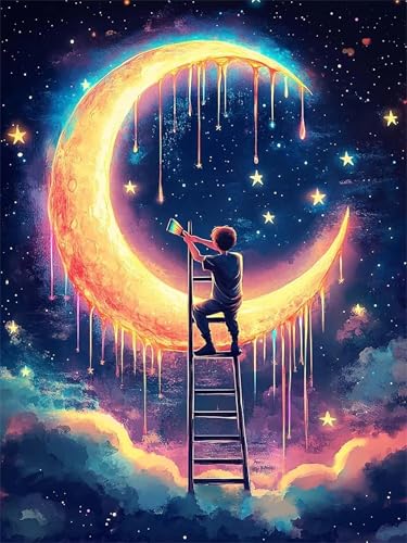 Puzzle 300 Teile Nachtmond Junge, 300 Teile Challenge Puzzle für Erwachsene, Spaß puzzlespiel Premium Quality Klassisches Puzzles Puzzle 300 Teile Nachtmond Junge, 300 Teile Challenge Puzzle für Erwachsene, Spaß puzzlespiel Premium Quality Klassisches Puzzles von Muaor