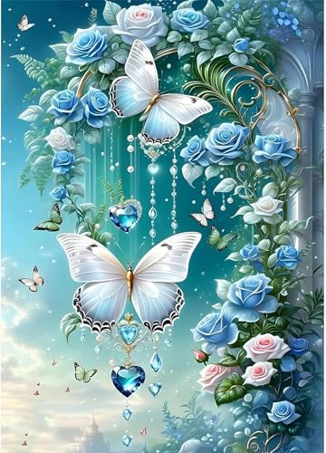 Puzzle 300 Teile Rosengarten Schmetterlinge, 300 Teile Challenge Puzzle für Erwachsene, Spaß puzzlespiel Premium Quality Klassisches Puzzles Puzzle 300 Teile Rosengarten Schmetterlinge, 300 Teile Challenge Puzzle für Erwachsene, Spaß puzzlespiel Premium Quality Klassisches Puzzles von Muaor