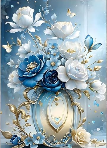 Puzzle 300 Teile für Erwachsene Blaue Pfingstrose Vase, Unmöglich Schwer Schwierig Herausfordernd Puzzles, Geschicklichkeitsspiel für die ganze Familie Puzzle 300 Teile für Erwachsene Blaue Pfingstrose Vase, Unmöglich Schwer Schwierig Herausfordernd Puzzles, Geschicklichkeitsspiel für die ganze Familie von Muaor