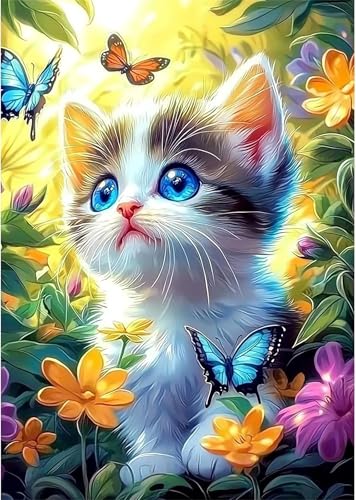 Puzzle 300 Teile für Erwachsene Sonnige Katze, Unmöglich Schwer Schwierig Herausfordernd Puzzles, Geschicklichkeitsspiel für die ganze Familie Puzzle 300 Teile für Erwachsene Sonnige Katze, Unmöglich Schwer Schwierig Herausfordernd Puzzles, Geschicklichkeitsspiel für die ganze Familie von Muaor