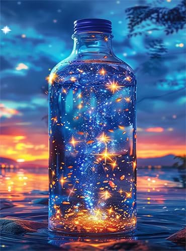 Puzzle 300 Teile für Erwachsene Sunset Star Flasche, Unmöglich Schwer Schwierig Herausfordernd Puzzles, Geschicklichkeitsspiel für die ganze Familie Puzzle 300 Teile für Erwachsene Sunset Star Flasche, Unmöglich Schwer Schwierig Herausfordernd Puzzles, Geschicklichkeitsspiel für die ganze Familie von Muaor