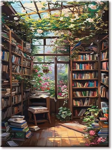 Puzzle 500 Teile Bücherregal-Pflanzenraum, 500 Teile Challenge Puzzle für Erwachsene, Spaß puzzlespiel Premium Quality Klassisches Puzzles Puzzle 500 Teile Bücherregal-Pflanzenraum, 500 Teile Challenge Puzzle für Erwachsene, Spaß puzzlespiel Premium Quality Klassisches Puzzles von Muaor