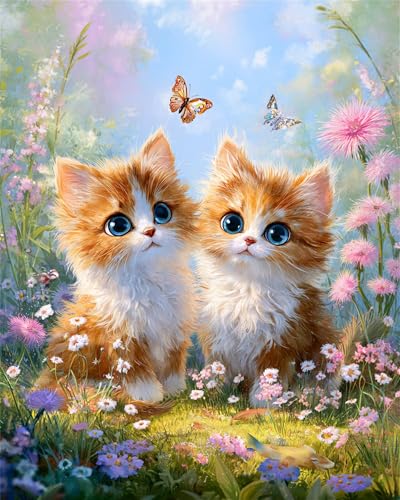 Puzzle 500 Teile für Erwachsene Katze Gras Schmetterling, Unmöglich Schwer Schwierig Herausfordernd Puzzles, Geschicklichkeitsspiel für die ganze Familie Puzzle 500 Teile für Erwachsene Katze Gras Schmetterling, Unmöglich Schwer Schwierig Herausfordernd Puzzles, Geschicklichkeitsspiel für die ganze Familie von Muaor