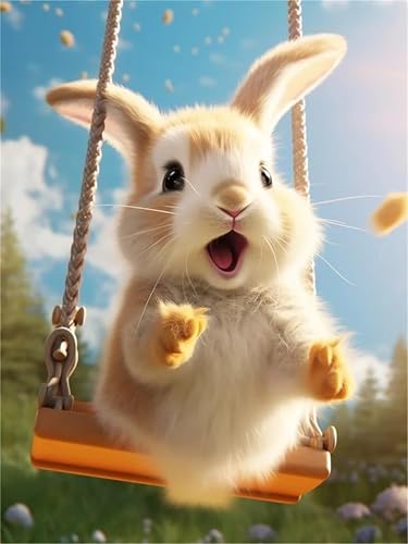 Puzzle 500 Teile für Erwachsene Schaukel Tier Hase, Unmöglich Schwer Schwierig Herausfordernd Puzzles, Geschicklichkeitsspiel für die ganze Familie Puzzle 500 Teile für Erwachsene Schaukel Tier Hase, Unmöglich Schwer Schwierig Herausfordernd Puzzles, Geschicklichkeitsspiel für die ganze Familie von Muaor