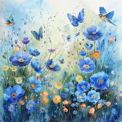 Puzzle 60 Teile Erwachsene, EIN Herausforderndes Rätsel, Puzzlespiele für Die Ganze Familie, 60 Puzzle Geschenke für Frauen und Männer, Thema:Blaue Blume Schmetterling Puzzle 60 Teile Erwachsene, EIN Herausforderndes Rätsel, Puzzlespiele für Die Ganze Familie, 60 Puzzle Geschenke für Frauen und Männer, Thema:Blaue Blume Schmetterling von Muaor