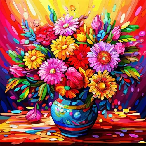 Puzzle 60 Teile Erwachsene, EIN Herausforderndes Rätsel, Puzzlespiele für Die Ganze Familie, 60 Puzzle Geschenke für Frauen und Männer, Thema:Bunte Blütenblattvase Puzzle 60 Teile Erwachsene, EIN Herausforderndes Rätsel, Puzzlespiele für Die Ganze Familie, 60 Puzzle Geschenke für Frauen und Männer, Thema:Bunte Blütenblattvase von Muaor