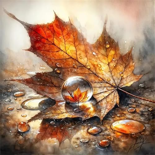 Puzzle 60 Teile Erwachsene, EIN Herausforderndes Rätsel, Puzzlespiele für Die Ganze Familie, 60 Puzzle Geschenke für Frauen und Männer, Thema:Fallende Blätter Regentropfen Puzzle 60 Teile Erwachsene, EIN Herausforderndes Rätsel, Puzzlespiele für Die Ganze Familie, 60 Puzzle Geschenke für Frauen und Männer, Thema:Fallende Blätter Regentropfen von Muaor