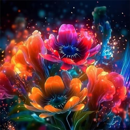 Puzzle 60 Teile Erwachsene, EIN Herausforderndes Rätsel, Puzzlespiele für Die Ganze Familie, 60 Puzzle Geschenke für Frauen und Männer, Thema:Magische Blume Natur von Muaor