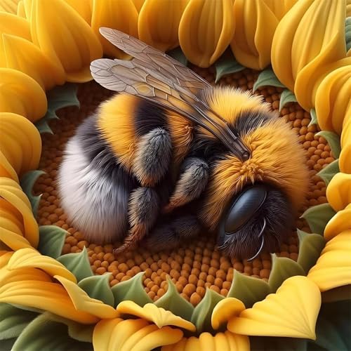 Puzzle 60 Teile Erwachsene, EIN Herausforderndes Rätsel, Puzzlespiele für Die Ganze Familie, 60 Puzzle Geschenke für Frauen und Männer, Thema:Mollige Biene Sonnenblume Puzzle 60 Teile Erwachsene, EIN Herausforderndes Rätsel, Puzzlespiele für Die Ganze Familie, 60 Puzzle Geschenke für Frauen und Männer, Thema:Mollige Biene Sonnenblume von Muaor