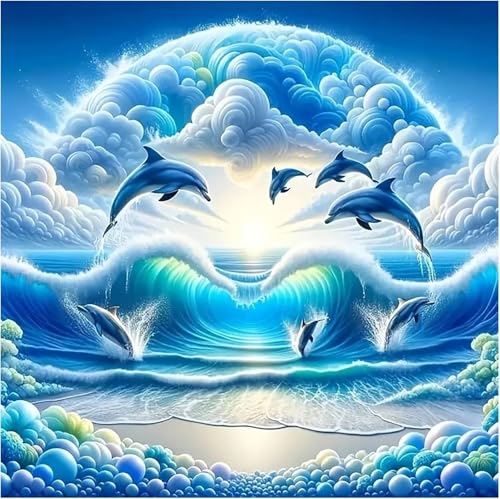 Puzzle 60 Teile Erwachsene, EIN Herausforderndes Rätsel, Puzzlespiele für Die Ganze Familie, 60 Puzzle Geschenke für Frauen und Männer, Thema:Rolling Waves Delfine Puzzle 60 Teile Erwachsene, EIN Herausforderndes Rätsel, Puzzlespiele für Die Ganze Familie, 60 Puzzle Geschenke für Frauen und Männer, Thema:Rolling Waves Delfine von Muaor