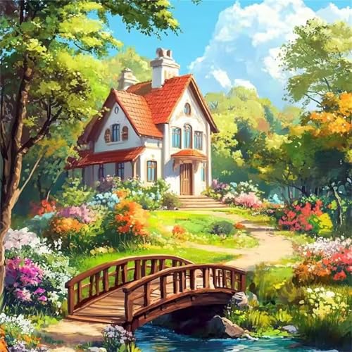 Puzzle 60 Teile Erwachsene, EIN Herausforderndes Rätsel, Puzzlespiele für Die Ganze Familie, 60 Puzzle Geschenke für Frauen und Männer, Thema:Villa mit Holzbrücke Puzzle 60 Teile Erwachsene, EIN Herausforderndes Rätsel, Puzzlespiele für Die Ganze Familie, 60 Puzzle Geschenke für Frauen und Männer, Thema:Villa mit Holzbrücke von Muaor