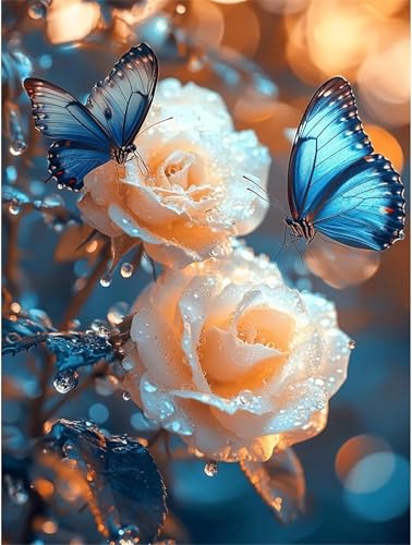 Puzzle 60 Teile Schmetterling Regentropfen Rose, 60 Teile Challenge Puzzle für Erwachsene, Spaß puzzlespiel Premium Quality Klassisches Puzzles Puzzle 60 Teile Schmetterling Regentropfen Rose, 60 Teile Challenge Puzzle für Erwachsene, Spaß puzzlespiel Premium Quality Klassisches Puzzles von Muaor