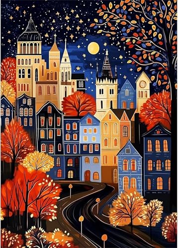 Puzzle 60 Teile für Erwachsene Abstrakter Stadtbaum, Unmöglich Schwer Schwierig Herausfordernd Puzzles, Geschicklichkeitsspiel für die ganze Familie Puzzle 60 Teile für Erwachsene Abstrakter Stadtbaum, Unmöglich Schwer Schwierig Herausfordernd Puzzles, Geschicklichkeitsspiel für die ganze Familie von Muaor