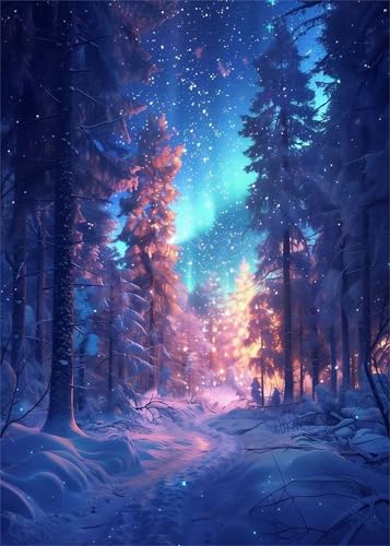Puzzle 700 Teile Aurora Woods Schnee, 700 Teile Challenge Puzzle für Erwachsene, Spaß puzzlespiel Premium Quality Klassisches Puzzles von Muaor
