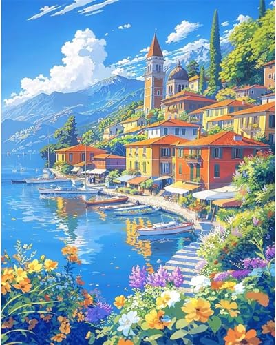 Puzzle 700 Teile Kleinstadt an der Küste, 700 Teile Challenge Puzzle für Erwachsene, Spaß puzzlespiel Premium Quality Klassisches Puzzles Puzzle 700 Teile Kleinstadt an der Küste, 700 Teile Challenge Puzzle für Erwachsene, Spaß puzzlespiel Premium Quality Klassisches Puzzles von Muaor