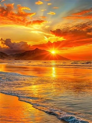 Puzzle 700 Teile für Erwachsene Orange Sunshine Ozean, Unmöglich Schwer Schwierig Herausfordernd Puzzles, Geschicklichkeitsspiel für die ganze Familie Puzzle 700 Teile für Erwachsene Orange Sunshine Ozean, Unmöglich Schwer Schwierig Herausfordernd Puzzles, Geschicklichkeitsspiel für die ganze Familie von Muaor