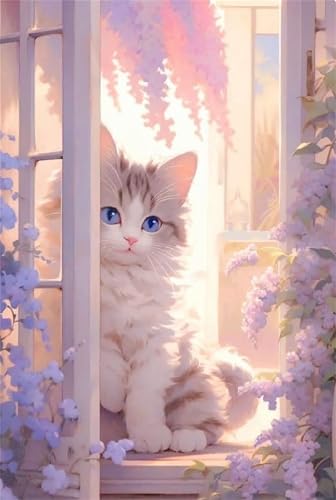 Puzzle 700 Teile für Erwachsene Sonnenlicht Fenster Katze, Unmöglich Schwer Schwierig Herausfordernd Puzzles, Geschicklichkeitsspiel für die ganze Familie Puzzle 700 Teile für Erwachsene Sonnenlicht Fenster Katze, Unmöglich Schwer Schwierig Herausfordernd Puzzles, Geschicklichkeitsspiel für die ganze Familie von Muaor