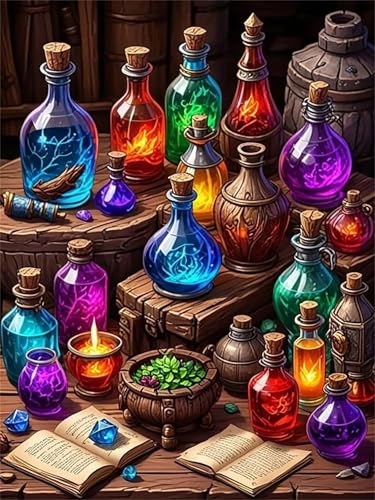 Puzzle 90 Teile für Erwachsene Bunte magische Flasche, Unmöglich Schwer Schwierig Herausfordernd Puzzles, Geschicklichkeitsspiel für die ganze Familie von Muaor