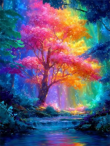 Puzzle 90 Teile für Erwachsene Fantasy Regenbogen Baum, Unmöglich Schwer Schwierig Herausfordernd Puzzles, Geschicklichkeitsspiel für die ganze Familie Puzzle 90 Teile für Erwachsene Fantasy Regenbogen Baum, Unmöglich Schwer Schwierig Herausfordernd Puzzles, Geschicklichkeitsspiel für die ganze Familie von Muaor