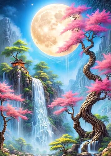 Puzzle 90 Teile für Erwachsene Mondlandschaft im Tal, Unmöglich Schwer Schwierig Herausfordernd Puzzles, Geschicklichkeitsspiel für die ganze Familie von Muaor