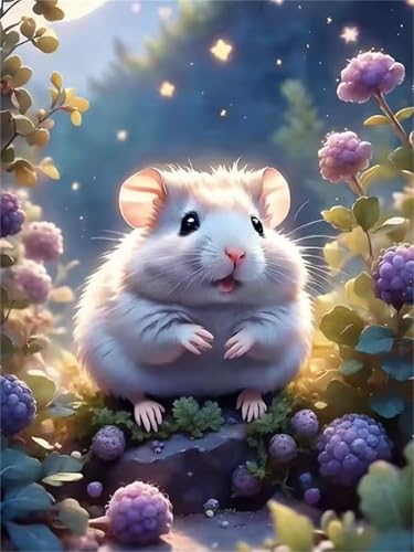 Puzzle für Erwachsene 1000 Teile, DIY Kreative Unterhaltung Puzzles, schöne Geschenkidee Jigsaw Puzzle mit Sunshine Hamster Obst-Motiv von Muaor