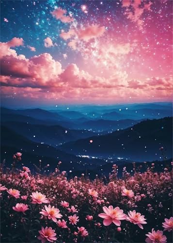 Puzzle für Erwachsene 120 Teile, DIY Kreative Unterhaltung Puzzles, schöne Geschenkidee Jigsaw Puzzle mit Sternenhimmel Blume-Motiv Puzzle für Erwachsene 120 Teile, DIY Kreative Unterhaltung Puzzles, schöne Geschenkidee Jigsaw Puzzle mit Sternenhimmel Blume-Motiv von Muaor