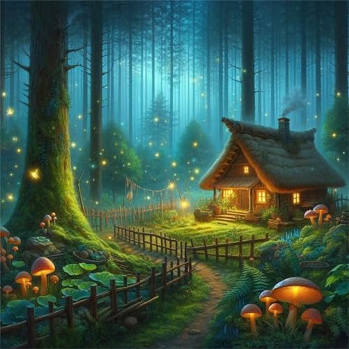 Puzzle für Erwachsene 120 Teile Firefly Woods Hütte, DIY Kreative Unterhaltung, Spaß, Klassisches Puzzles für Erwachsene Lernspiel Spielzeug Geschenk Jigsaw Puzzle 120 Teile von Muaor