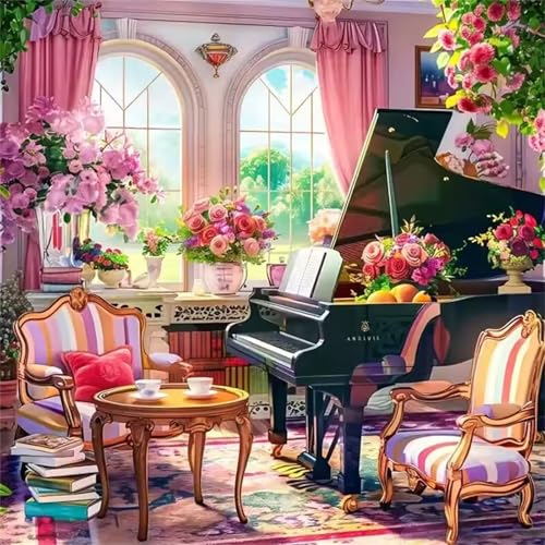 Puzzle für Erwachsene 120 Teile Piano Sofa Blume, DIY Kreative Unterhaltung, Spaß, Klassisches Puzzles für Erwachsene Lernspiel Spielzeug Geschenk Jigsaw Puzzle 120 Teile Puzzle für Erwachsene 120 Teile Piano Sofa Blume, DIY Kreative Unterhaltung, Spaß, Klassisches Puzzles für Erwachsene Lernspiel Spielzeug Geschenk Jigsaw Puzzle 120 Teile von Muaor