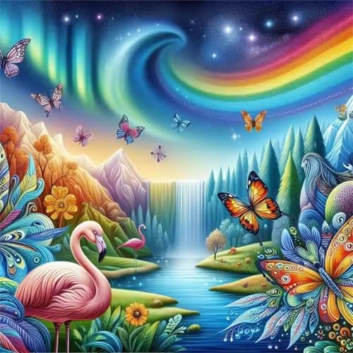 Puzzle für Erwachsene 120 Teile Regenbogen Aurora Natur, DIY Kreative Unterhaltung, Spaß, Klassisches Puzzles für Erwachsene Lernspiel Spielzeug Geschenk Jigsaw Puzzle 120 Teile von Muaor