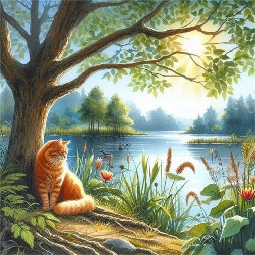 Puzzle für Erwachsene 120 Teile Spring Pond Katze, DIY Kreative Unterhaltung, Spaß, Klassisches Puzzles für Erwachsene Lernspiel Spielzeug Geschenk Jigsaw Puzzle 120 Teile Puzzle für Erwachsene 120 Teile Spring Pond Katze, DIY Kreative Unterhaltung, Spaß, Klassisches Puzzles für Erwachsene Lernspiel Spielzeug Geschenk Jigsaw Puzzle 120 Teile von Muaor
