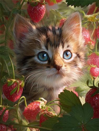 Puzzle für Erwachsene 1500 Teile, DIY Kreative Unterhaltung Puzzles, schöne Geschenkidee Jigsaw Puzzle mit Obstgarten Katze-Motiv Puzzle für Erwachsene 1500 Teile, DIY Kreative Unterhaltung Puzzles, schöne Geschenkidee Jigsaw Puzzle mit Obstgarten Katze-Motiv von Muaor