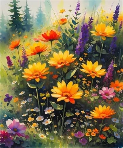Puzzle für Erwachsene 1500 Teile, DIY Kreative Unterhaltung Puzzles, schöne Geschenkidee Jigsaw Puzzle mit Prärie-Wildblume-Motiv Puzzle für Erwachsene 1500 Teile, DIY Kreative Unterhaltung Puzzles, schöne Geschenkidee Jigsaw Puzzle mit Prärie-Wildblume-Motiv von Muaor